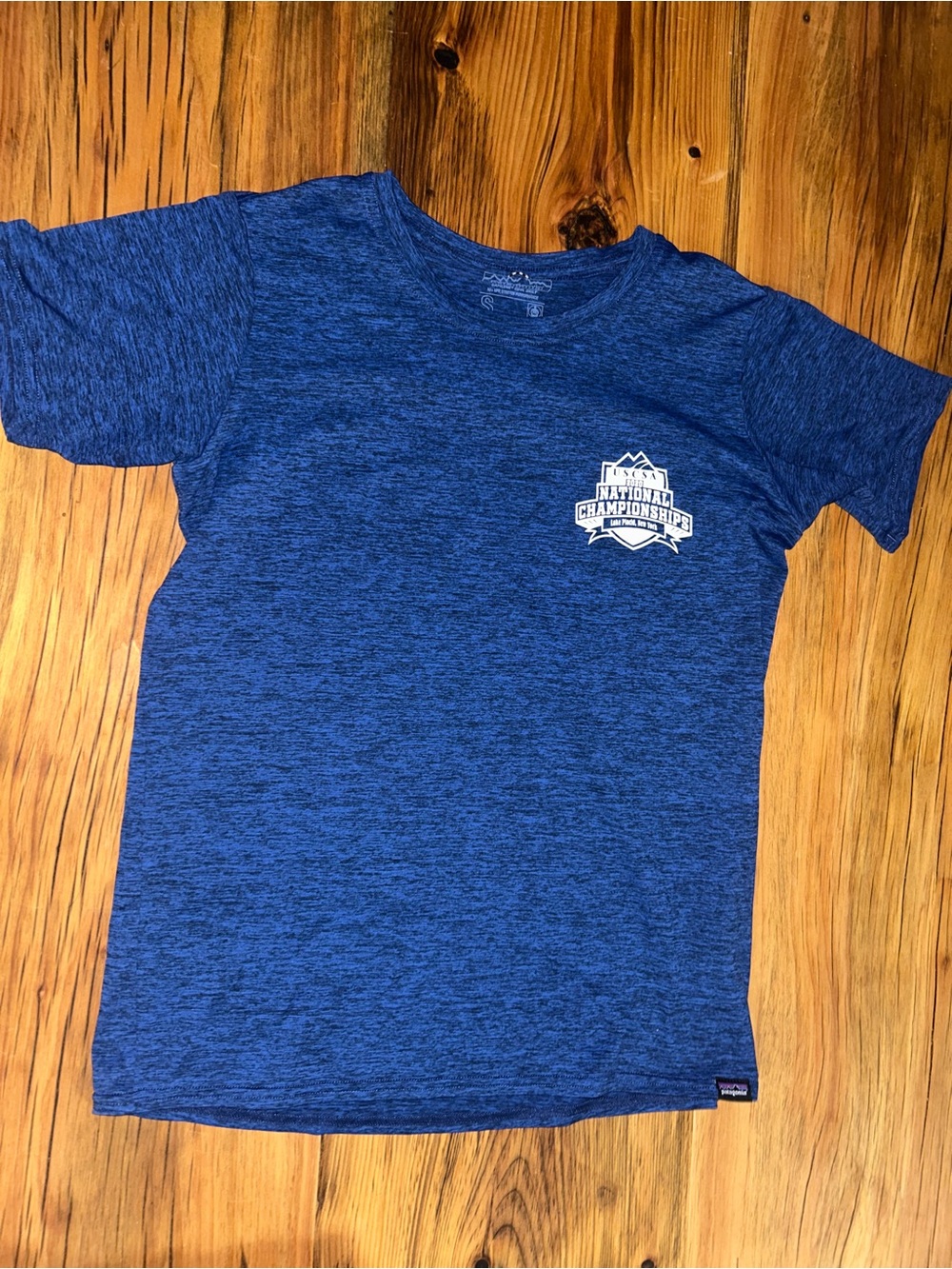 Kids Blue Heather Logo Tee - National Championships